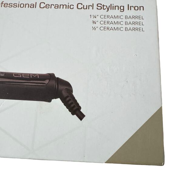 GEM 3 in 1 CURL Designer Professional Ceramic Curler Styling Iron New In Box NIB - Picture 6 of 16
